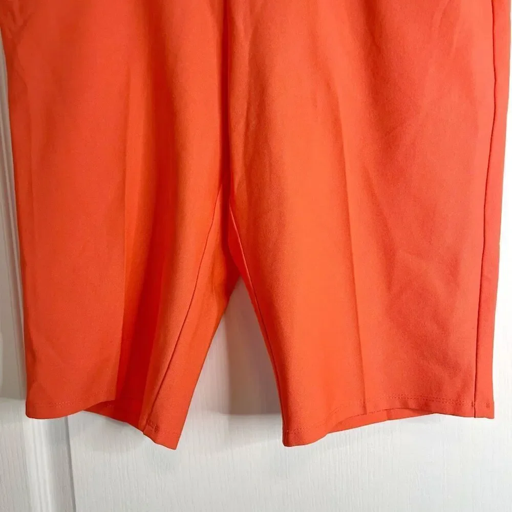 Adidas Pull On Pocket Bermuda Dress Stretch Climacool Sport Walking Shorts